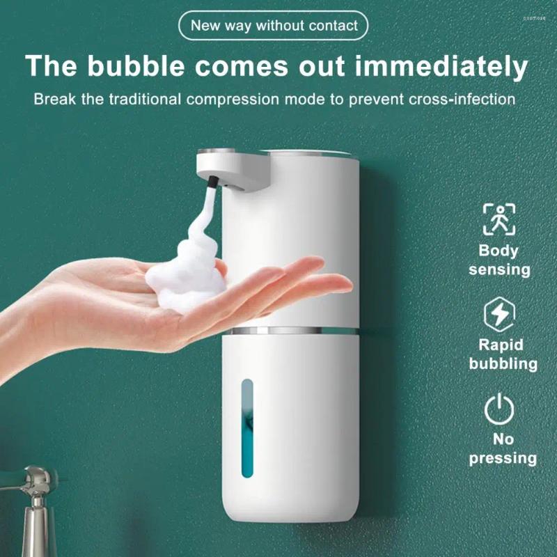 Liquid Soap Dispenser 1 Set Adjustable USB Rechargeable Touchless Foaming For Bathroom Kitchen