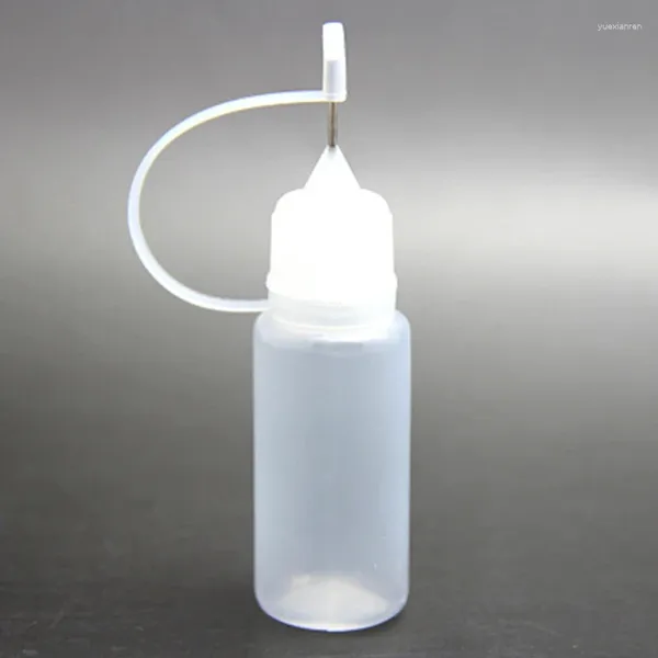 Dispensateur de savon liquide 10 ml d'applicateur de bouteille de pointe d'aiguille pour l'outil de maquillage à l'huile de peinture à la peinture