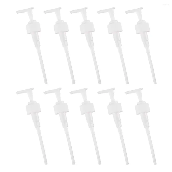 Dispensateur de savon liquide 10pcs lotion de distribution de distribution de bouteille de bouteille de remplacement pour le shampooing revitaler huile (blanc 28 mm)