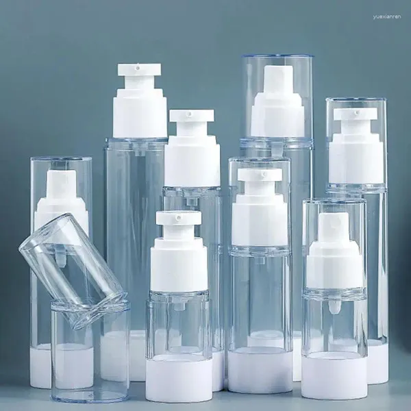 Dispensateur de savon liquide 15 ml / 30m / 50 ml / 100 ml bouteilles de sérum vides bouteille de pompe à vide lotion en plastique lotion inférieur