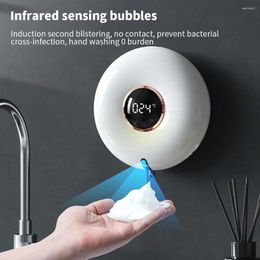 Liquid Soap Dispenser 1 PC 280 ml Automatische detectie Donut Mobiele telefoon USB Kleine huishoudelijke muur gemonteerd Smart Machine Foam Wash