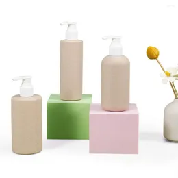Dispensateur de savon liquide 1pc Couleur d'origine Bouteille de presse de presse Biodégradable 300 ml Blé Paille Daily Care Cosmetic