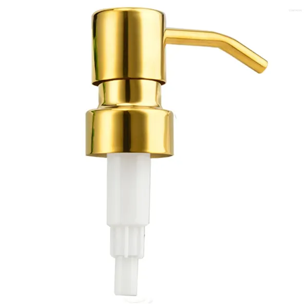 Dispensateur de savon liquide 1pc Bulle de tête de pompe à main en acier inoxydable pour salle de bain des accessoires de shampooing en mousse de cuisine