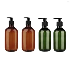 Dispensateur de savon liquide 2/4 pcs 300/500 ml de bouteilles de pompe vide portables shampooing et revitalisant Conteneurs rechargeables durables