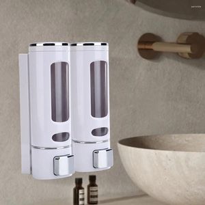 Dispensateur de savon liquide 2 dans 1 shampooing pressé à la main de grande capacité Conteneur de savons pour la maison