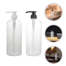 Vloeibare zeepdispenser 2 stcs containers shampoo fles handwas vloeistof pomp heldere badkamer