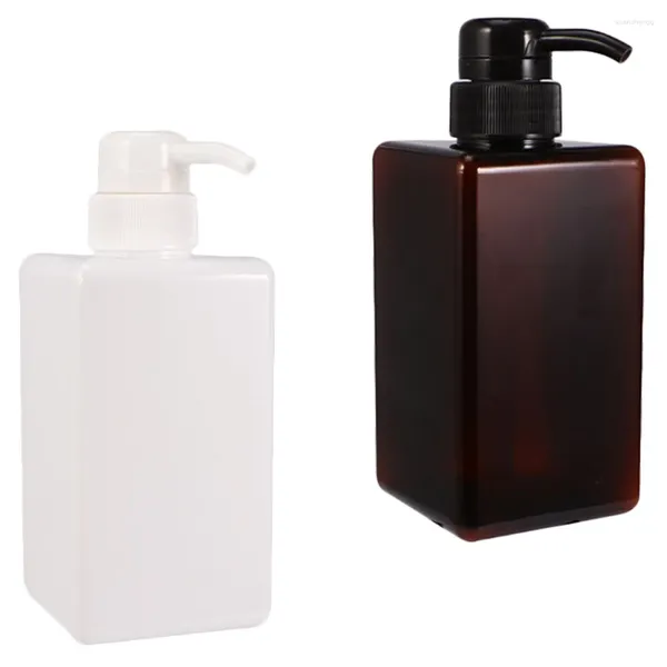 Distributeur de savon liquide, bouteille pour les mains, Lotion, pompe rechargeable, shampoing en plastique, 2 pièces