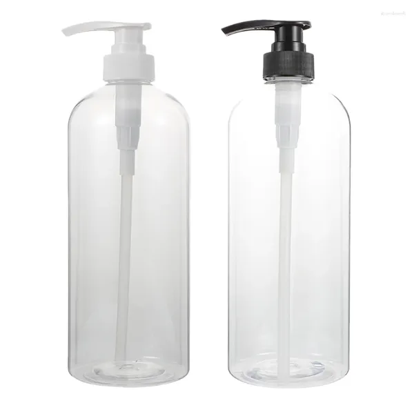 Dispensador de jabón líquido 2 PCS Lotion Container Shampoo Bottle Press Bomba Clear Bomba