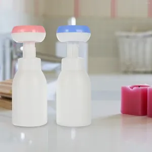 Vloeibare zeepdispenser 2 stvige plastic bloemschuim fles reiscrème schuimende make -uppomp huisdiermateriaal bubbel maken kind