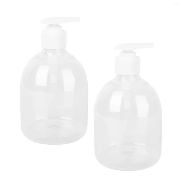 Distributeur de savon liquide, bouteille rechargeable, conteneurs en plastique, pompe, liquide de lavage des mains, 2 pièces