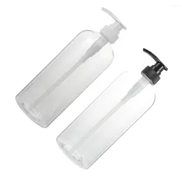 Distributeur de savon liquide, bouteilles de shampoing et de revitalisant, transparent, pompe à pression pour animaux de compagnie, 2 pièces