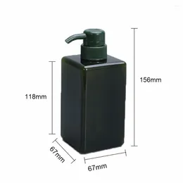 Dispensateur de savon liquide 250/450 / 650 ml de bouteilles de lotion Pet avec des distributeurs de shampooings de pompe Organisateur de stockage de bouteille en plastique portable de salle de bain portable