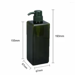 Dispensateur de savon liquide 250/450/650 ml Bouteille de pompe à pression vide Square rechargeable Contaiteur de salle de bain Accessoires de salle de bain