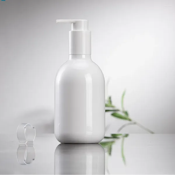 Dispensador de jabón líquido 250 ml de mano blanca y plato con botella de bomba para la organización de decoración de baño de mostrador de cocina de la granja