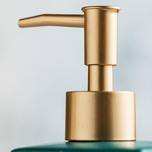Vloeibare zeepdispenser 260 ml badkamer luxe keramische marmeren douchegel shampoo waterfles vierkant lotion press