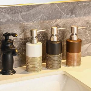 Zeepdispenser 260 ml Retro keramische handdesinfecterend fles badkamer accessoire douchegel keuken decor lotion