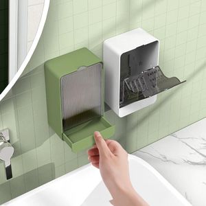 Dispensateur de savon liquide 2pcs Barband de barre Gardez les barres à sec le récipient est un plat mural étanche à poussière pour salle de bain
