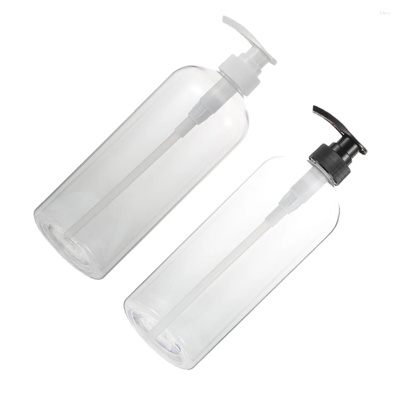 Liquid Soap Dispenser 2st Shampoo Pump -flaskor 1000 ml tom med påfyllningsbar för kroppstvättbadrum