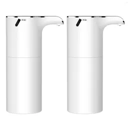 Dispensateur de savon liquide 2x 450 ml de mousse rechargeable USB sans touche automatique pour salle de bain El Spoom