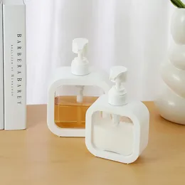 Dispensateur de savon liquide 300/500 ml Pumpe à main blanche Rechargeable Shampoo Bottle Plastic Dasizer en plastique