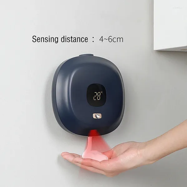 Dispensateur de savon liquide 300 ml en mousse automatique de salle de bain murale Smart Washing Machine à main avec USB Charge de haute qualité matériau ABS de haute qualité