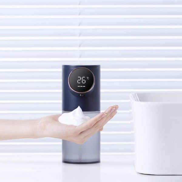 Dispensador de jabón líquido, bomba eléctrica de 320ml, desinfectante de espuma por inducción automática, dispositivo de lavado de manos para cocina y baño