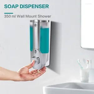 Dispensador de jabón líquido, champú de manos de 350ml, dispensadores de ducha de montaje en pared, contenedores para baño y baño