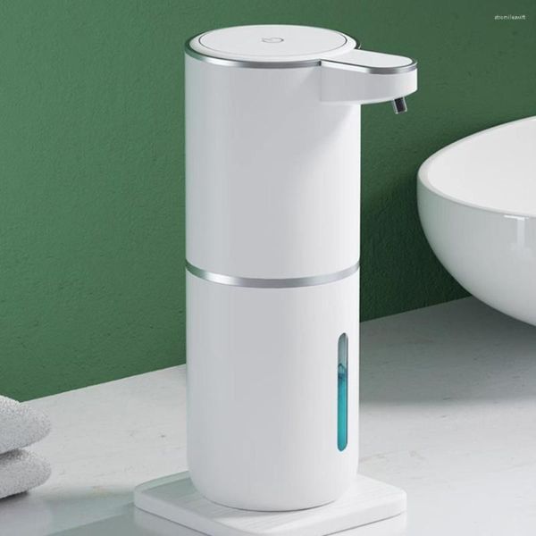 Distributeur de savon liquide 380ML, rechargeable à infrarouge, sans contact, avec mousse réglable à 4 niveaux, pour salle de bains et cuisine