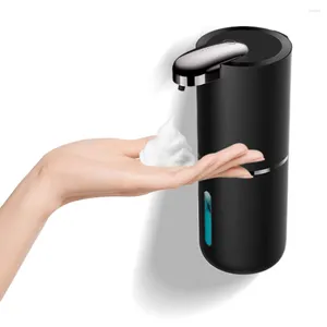 Dispensateur de savon liquide 380 ml mousse de mousse sans touche Masque à main automatique Rondeuse à main IPX5 Capteur infrarouge imperméable pour cuisine de salle de bain