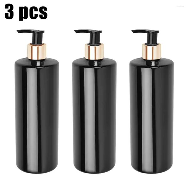 Dispensateur de savon liquide 3pcs 500ml Pet Vide Pompe Pump Pumps Shampoo Press Gel de douche rechargeable