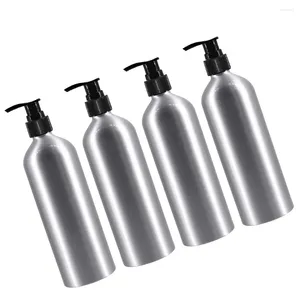 Dispensateur de savon liquide 4 PCS DISPOSITION DES BOUTRES ALUMINUM SHAMPOOD SHAMPOODA PROPRIÉT