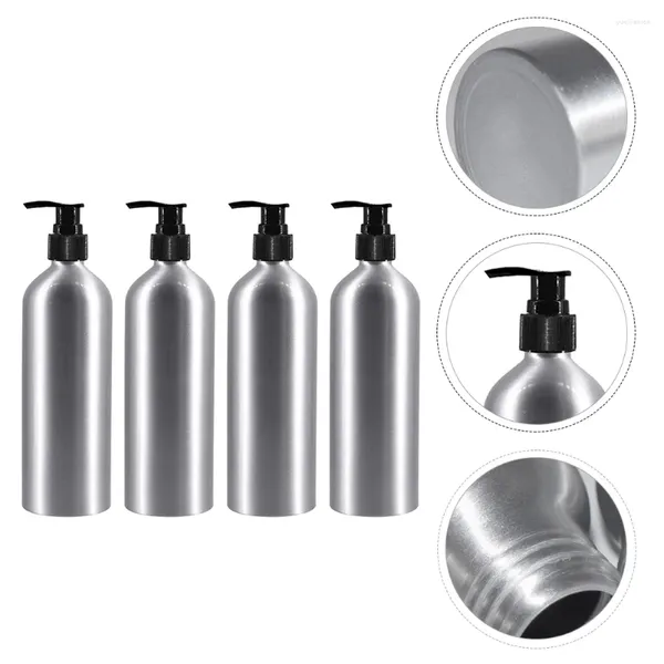 Dispensateur de savon liquide 4 pcs dispense des bouteilles en aluminium support lotion lotion diamant shampooing sub douche bébé