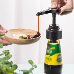 Dispensateur de savon liquide 4 PCS Sauce de soja Bouteille de bouteille Pompe remplacement de la maison Alimentation en plastique Presse du sirop de café Ketchup