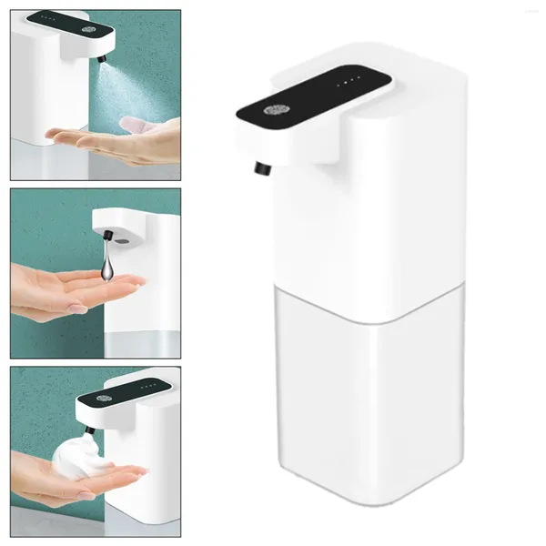 Dispensateur de savon liquide 400 ml automatique équipé avec un capteur de mouvement infrarouge étanche USB rechargeable pour le bureau de la cuisine de la salle de bain