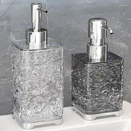 Dispensateur de savon liquide 400 ml de pompe en plastique dispensing bouteille légère luxe transparent désinfectant à la main
