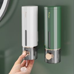 Vloeibare zeepdispenser 450 ml Handmatige muur gemonteerde badkamer vloeistof zeep dispenser wassen hand sanitator familie el douchegel badkamer accessoires 230203