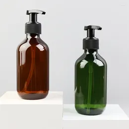 Dispensador de jabón líquido 4pcs 500 ml de botellas de bomba de plástico Botella de desinfectante para la mano del champú para gota de baño