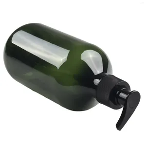 Liquid Soap Dispenser 4pcs 500 ml Plastic fles Bruine badkamer Douchegel Ravulbare shampoo Conditioner Lotion Press