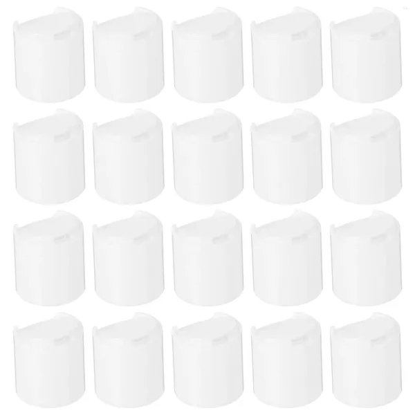 Dispensateur de savon liquide 50 plaquettes de bouteille de bouteille PSC Remplacement des couvercles de lavage pour le visage Lotion de lait de lait Couvre-bouteilles en plastique Corps émollient en plastique