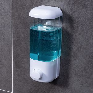 Vloeibare zeepdispenser 500 ml badkamer wandmontage douche shampoo lotion container houder systeem niet geperforeerde el toliet 221103