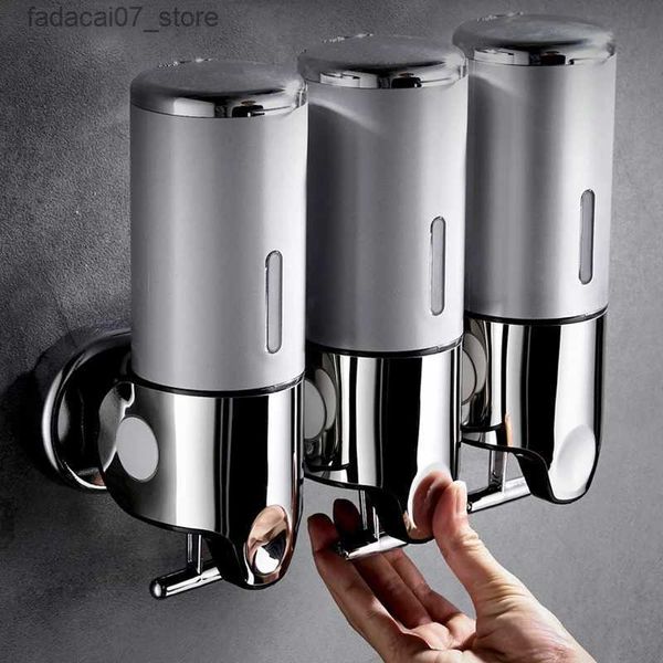 Dispensador de jabón líquido 500 ML Champú Simple/Doble/Triple Montado en la pared Contenedor de ducha manual cuadrado Q240119