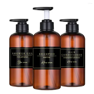 Liquid Soap Dispenser 500 ml doucheshampoo flessen Lege herbruikbare en conditioner bodywash met presslotionfles