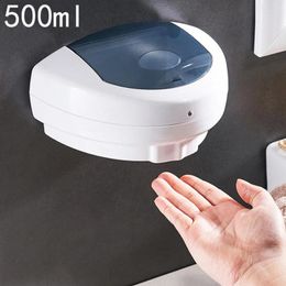 Liquid Soap Dispenser 500 ml Wand gemonteerd Automatische sensor Inductie Hands Free Shampoo Touchless Sanitizer keuken badkamer badkamer