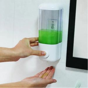 Liquid Soap Dispenser 500ML Wall Mounted Soap Dispenser Bathroom Sanitizer Shampoo Shower Gel Container Bottle Manual Suction Cup WJ826 231005