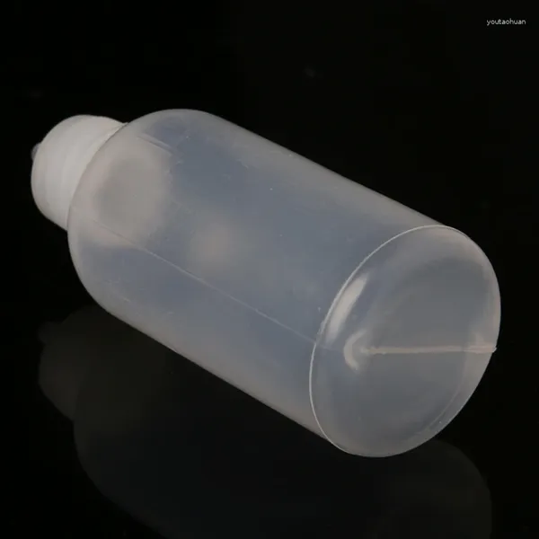 Dispensador de jabón líquido, botella ligera de 50ML con 1 aguja para cargar pegamentos/adhesivo