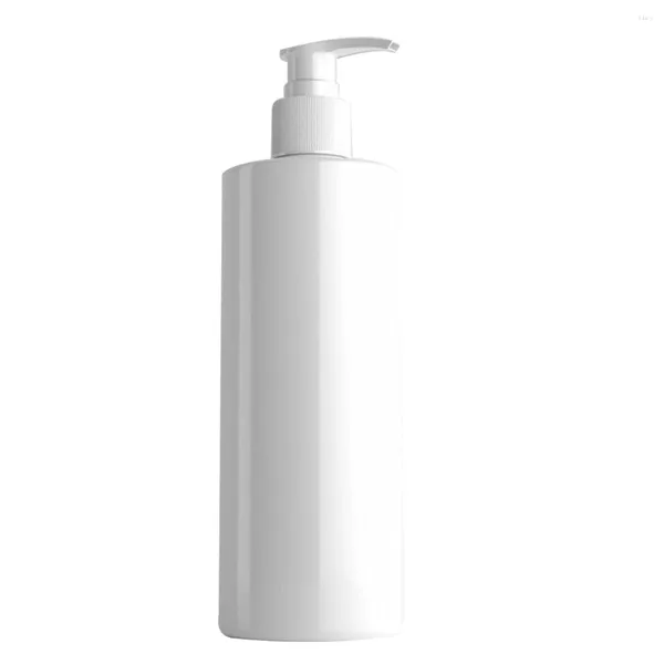 Dispensador de jabón líquido 5PCS 500ml PET blanco Botellas de loción de champú recargables vacías con dispensadores de bomba Herramienta de salón de cocina de baño para el hogar