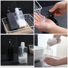 Dispensateur de savon liquide 600 ml bouteille de salle de bain nettoyage à main bouteilles de fluide de shampooing gel de douche contenant de la lotion