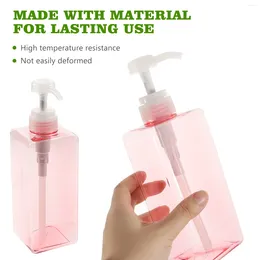 Dispensateur de savon liquide 650 ml de bouteille de shampooing Lotion de voyage à la main avec carré de pompe