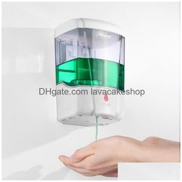 Vloeibare zeepdispenser 700 ml wand gemonteerd hand wassen naar huis toilet loo badkamer douchegel pomp handmatig drukken y200407 drop levering ga dhpct