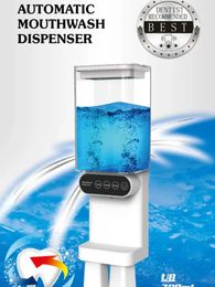 Dispensateur de savon liquide 700mlmouthwash Automatique Rabinet de bouche pour bouteille de salle de bain à la douche blanche noir